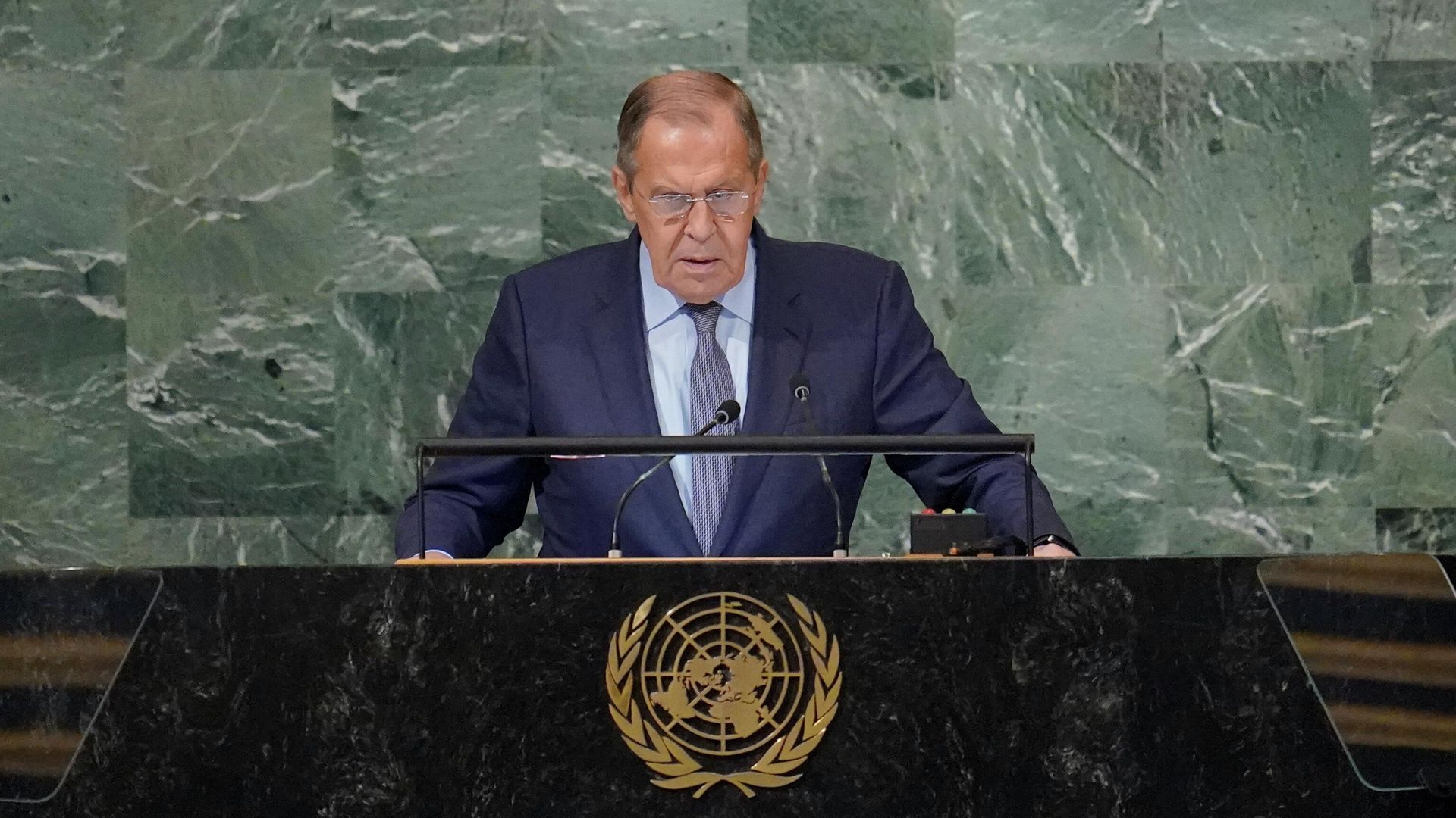 Министр иностранных дел России Сергей Лавров выступает на Генеральной Ассамблеи ООН Министр иностранных дел России Сергей Лавров выступает на Генеральной Ассамблеи ООН - РИА Новости, 1920, 27.09.2025