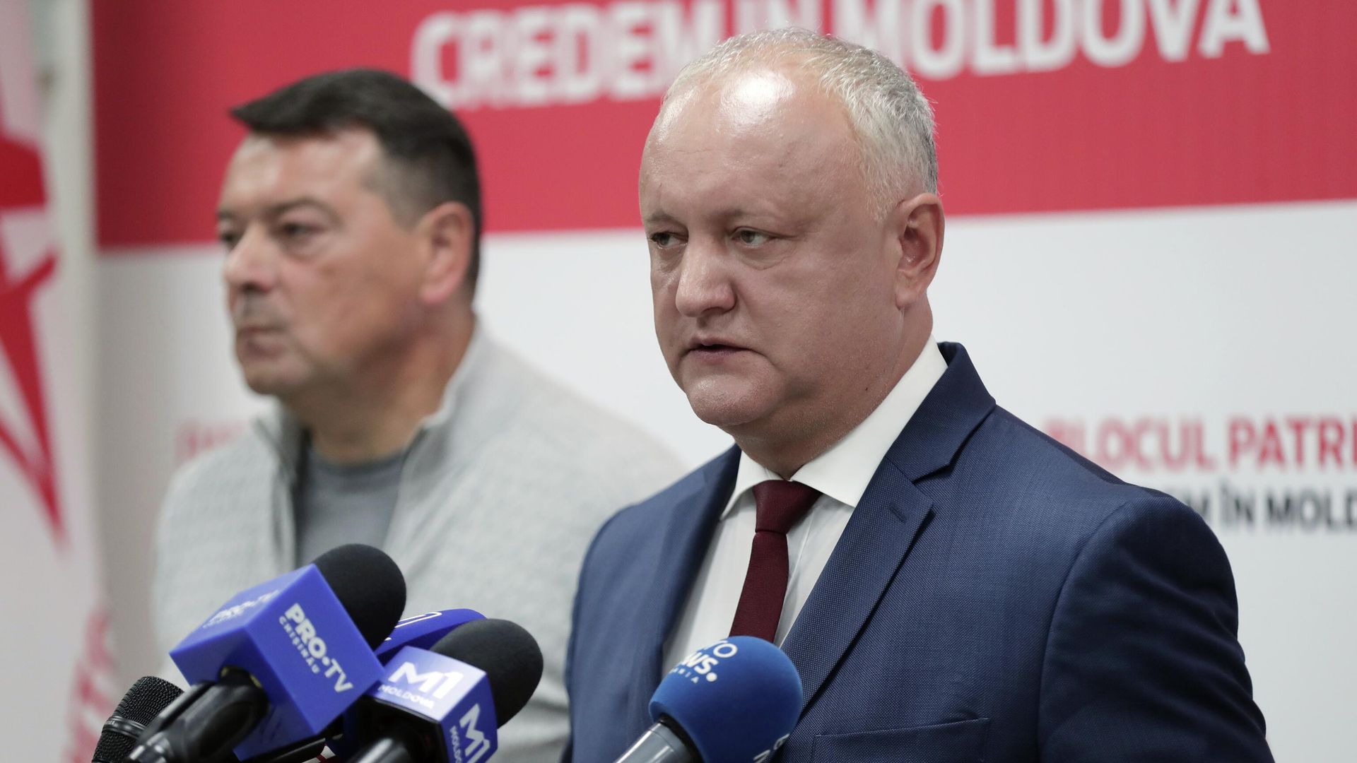 Представители оппозиционного Патриотического блока: председатель партии социалистов Республики Молдова Игорь Додон - РИА Новости, 1920, 15.02.2026