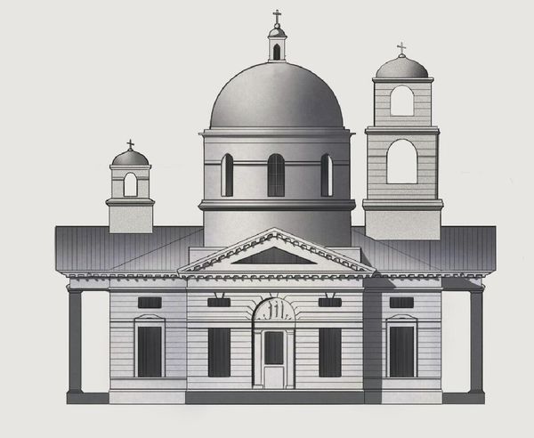 Храм Андрея Первозванного в Грузино. Проект Федора Демерцова