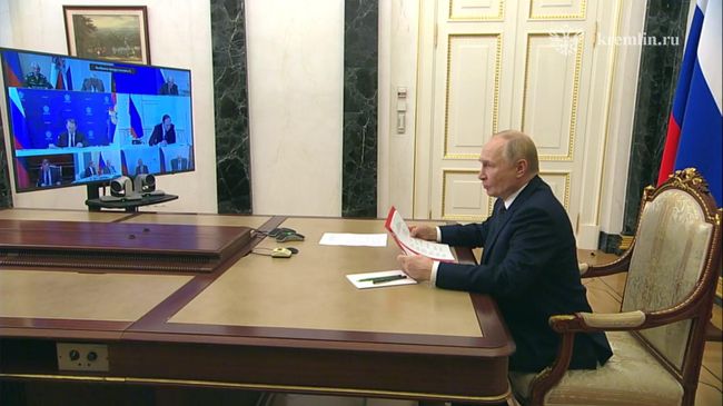 Путин на встрече с постоянными членами Совбеза РФ