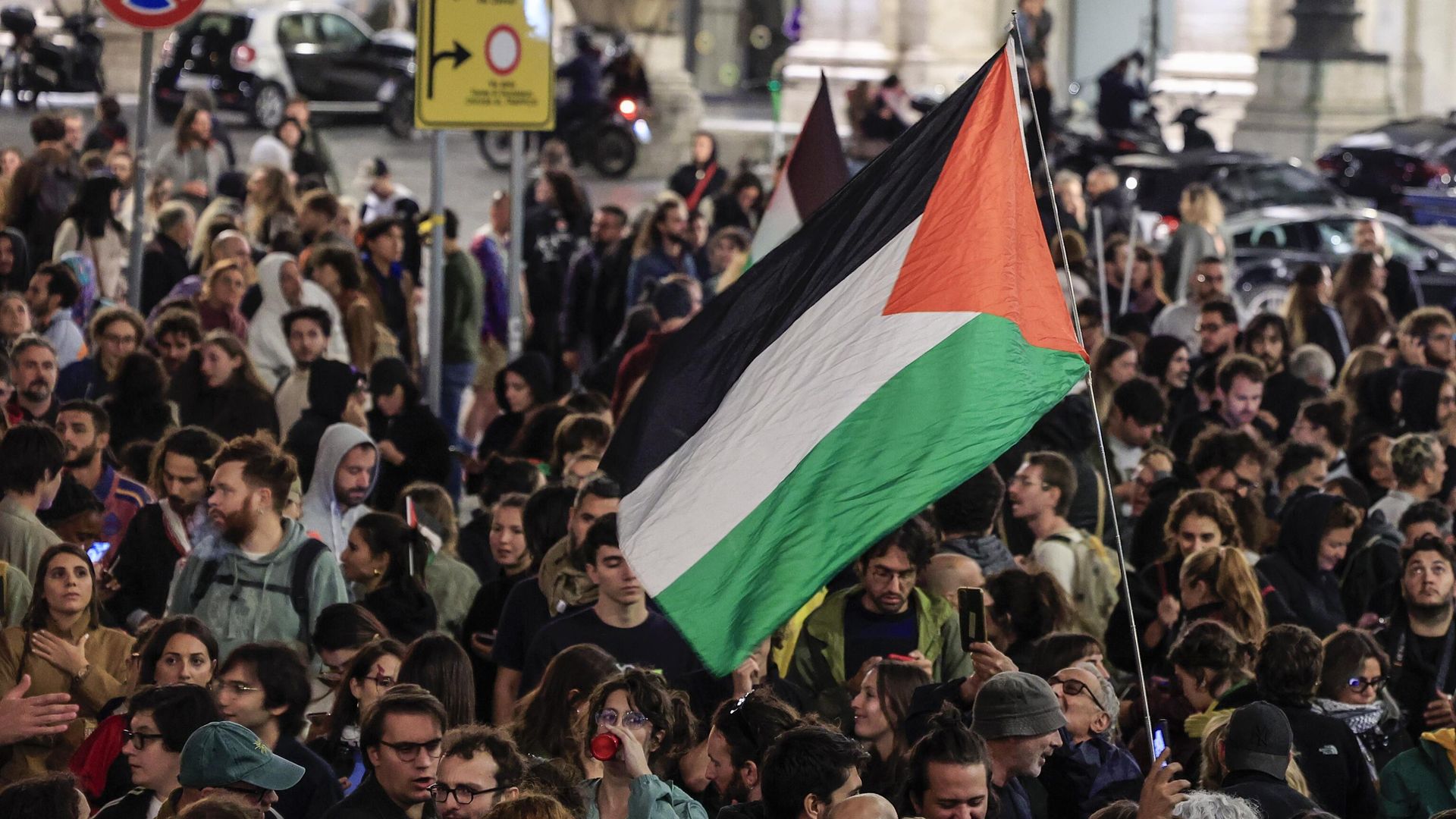 Протест против нападения Израиля на Флотилии стойкости в Риме Протест против нападения Израиля на Флотилии стойкости в Риме - РИА Новости, 1920, 02.10.2025