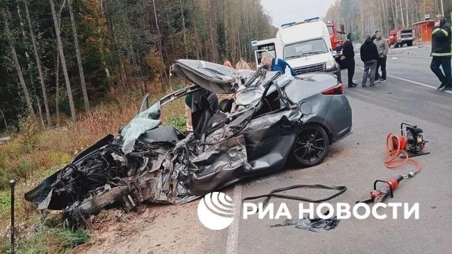 Последствия ДТП в Гусь-Хрустальном районе Владимирской области
