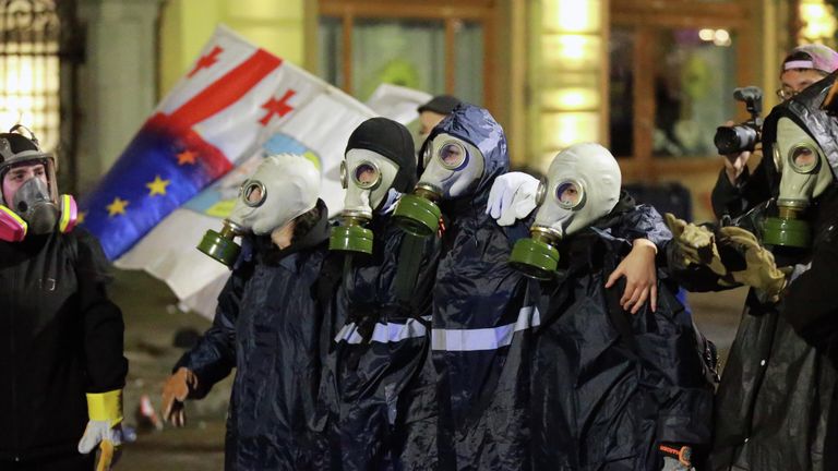 Митинг оппозиции в Тбилиси