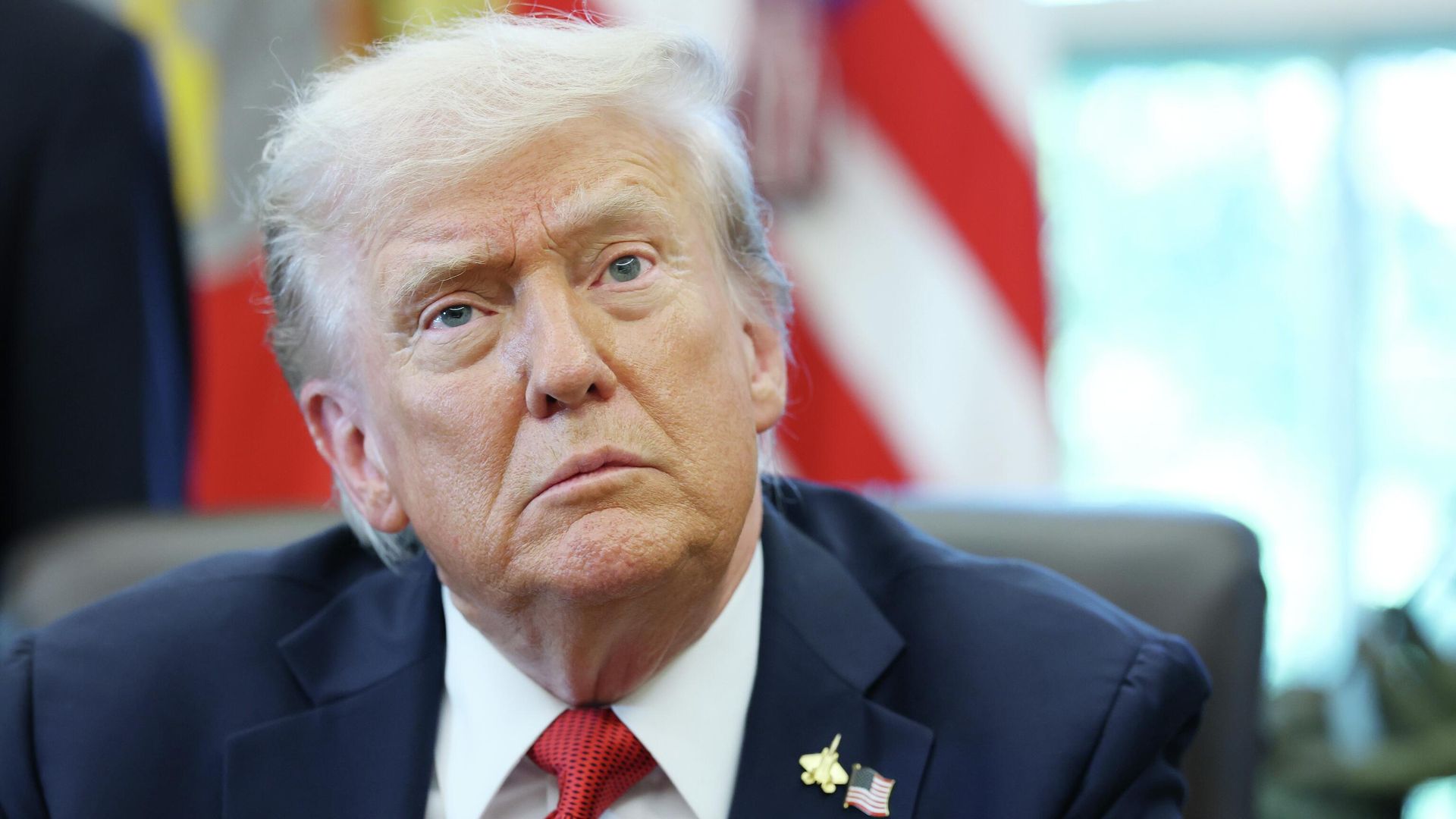 Президент США Дональд Трамп во время выступления в Белом доме. 6 октября 2025 Президент США Дональд Трамп во время выступления в Белом доме. 6 октября 2025 - РИА Новости, 1920, 06.10.2025