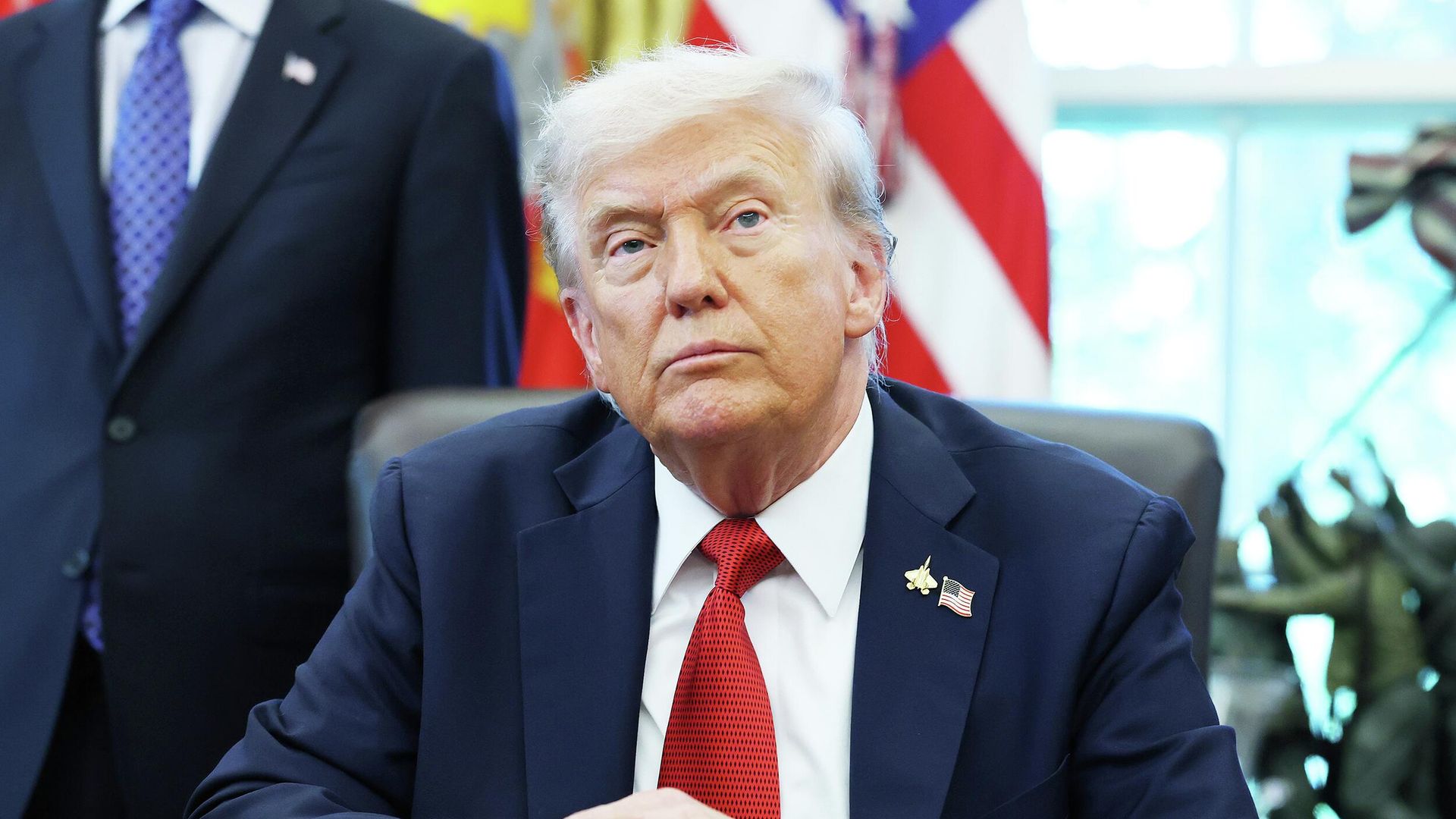 Президент США Дональд Трамп во время выступления в Белом доме. 6 октября 2025 Президент США Дональд Трамп во время выступления в Белом доме. 6 октября 2025 - РИА Новости, 1920, 06.10.2025
