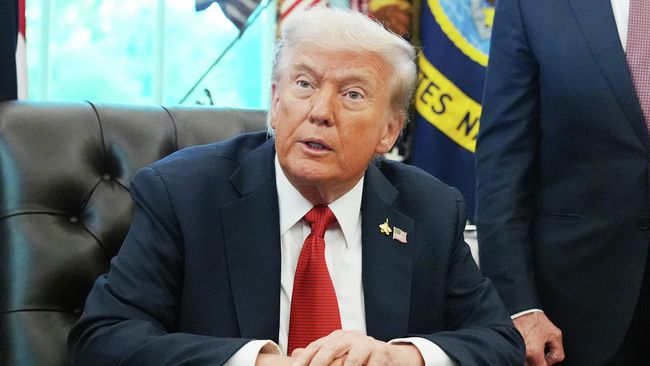 Президент США Дональд Трамп во время выступления в Белом доме. 6 октября 2025
