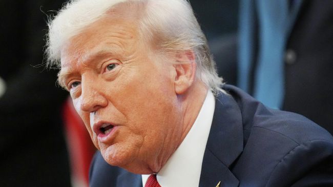 Президент США Дональд Трамп во время выступления в Белом доме. 6 октября 2025