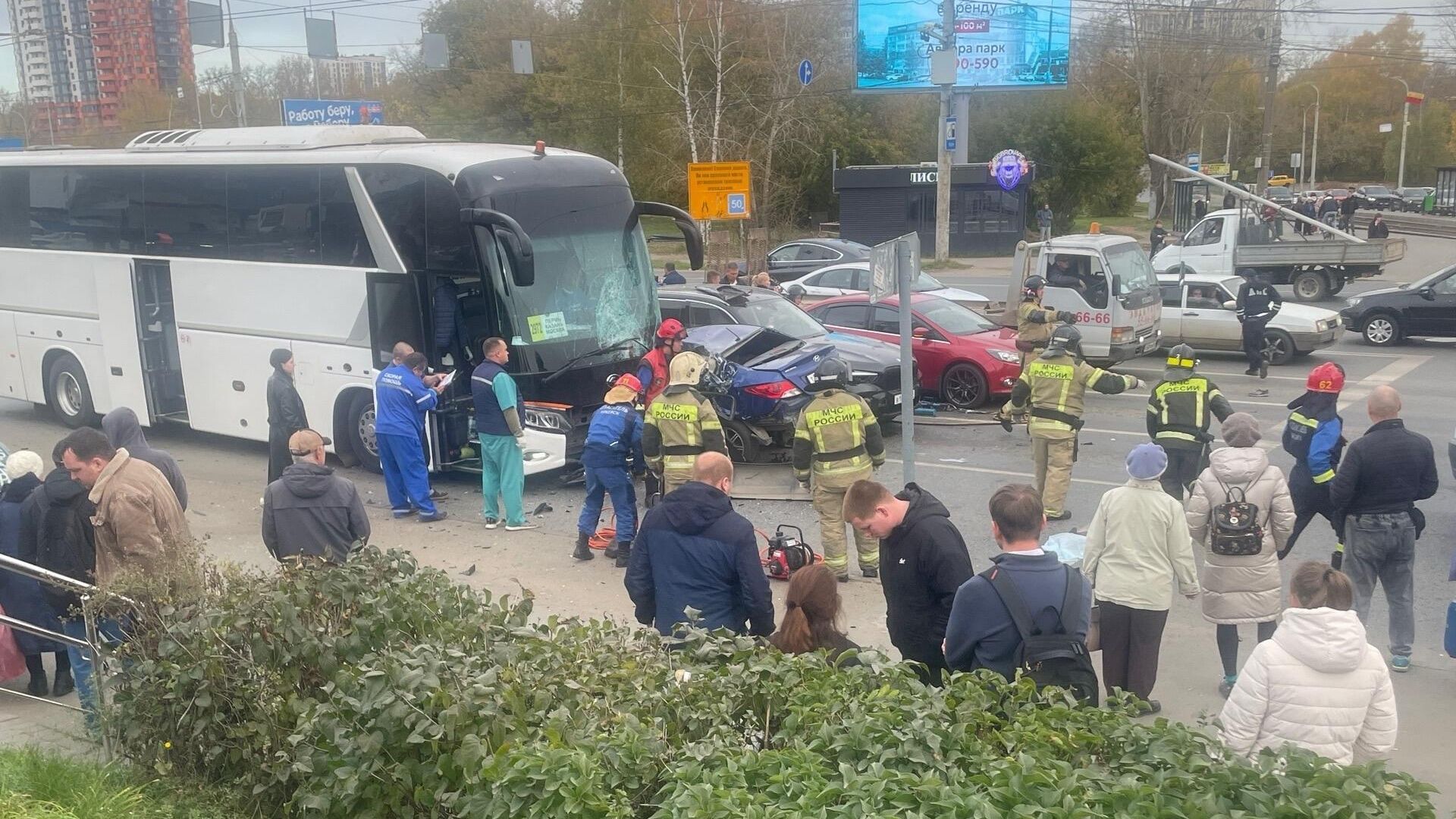 ДТП в Ижевске. 7 октября 2025 ДТП в Ижевске. 7 октября 2025 - РИА Новости, 1920, 07.10.2025