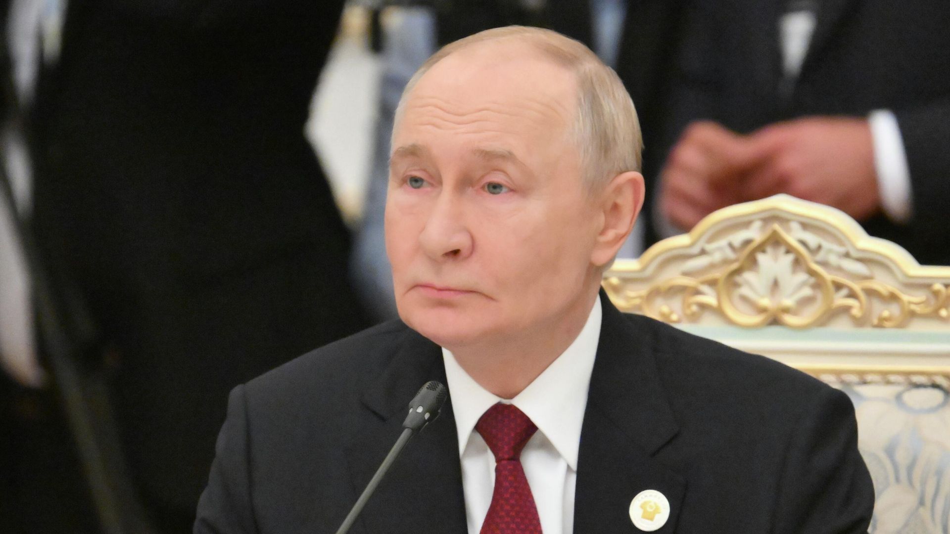Президент России Владимир Путин на заседании Совета глав государств СНГ в Душанбе Президент России Владимир Путин на заседании Совета глав государств СНГ в Душанбе - РИА Новости, 1920, 10.10.2025