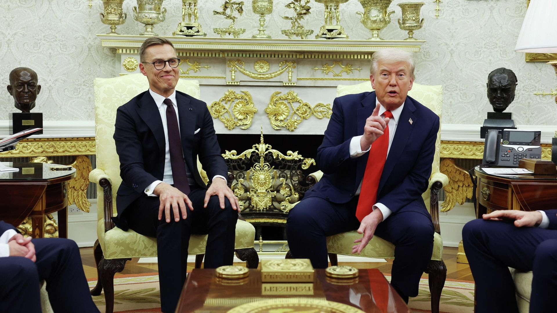 Переговоры президента США Дональда Трампа и президента Финляндии Александра Стубба. 9 октября 2025 - РИА Новости, 1920, 10.10.2025