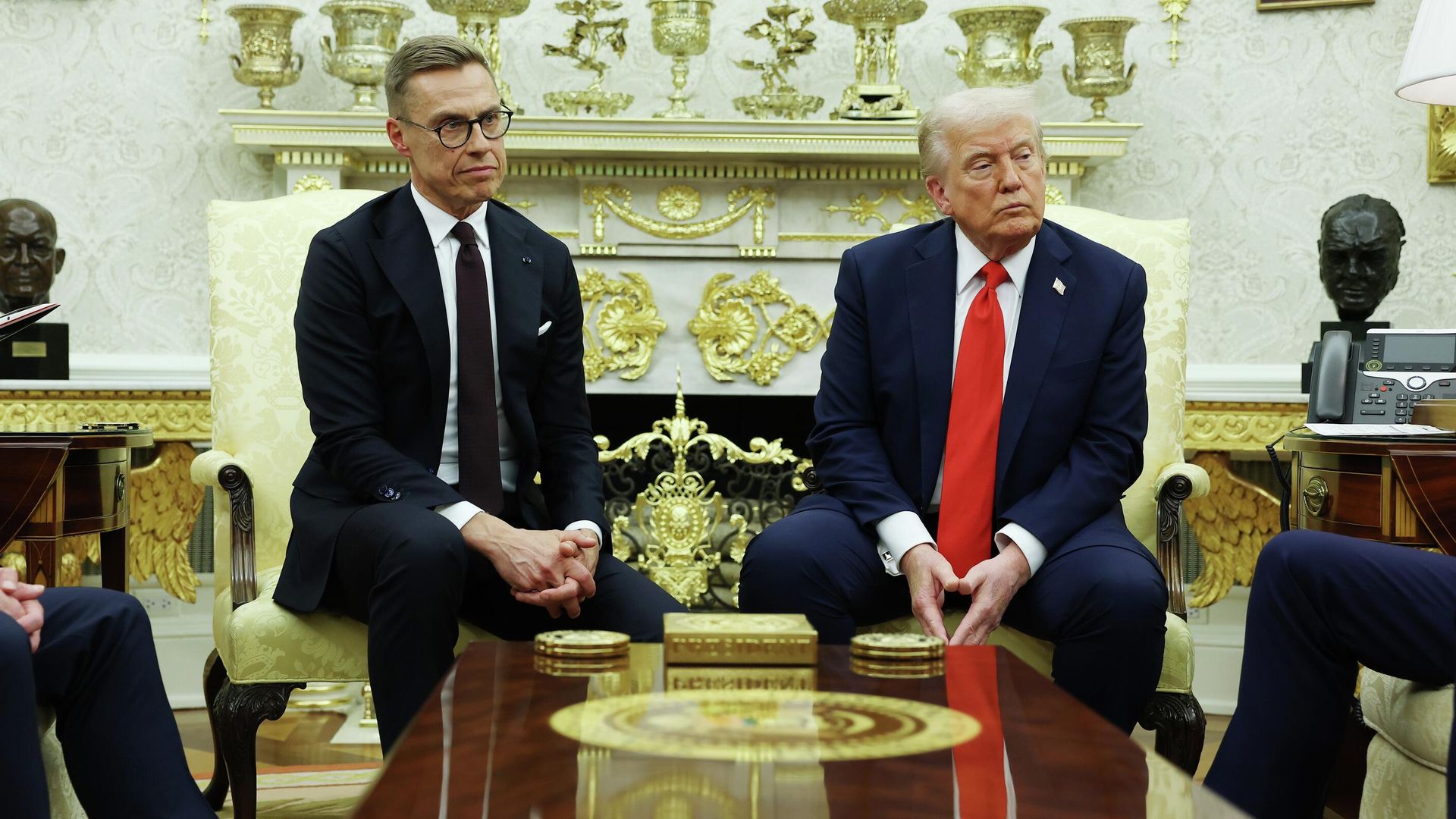 Переговоры президента США Дональда Трампа и президента Финляндии Александра Стубба. 9 октября 2025 Переговоры президента США Дональда Трампа и президента Финляндии Александра Стубба. 9 октября 2025 - РИА Новости, 1920, 09.10.2025