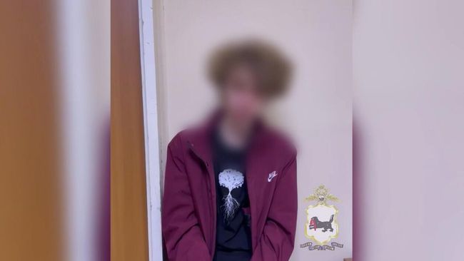 Подозреваемый в убийстве в городе Шелехово Иркутской области. Кадр видео