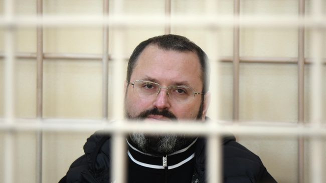 Экс-генеральный директор АО Корпорация развития Курской области Владимир Лукин в Ленинском районном суде в Курске