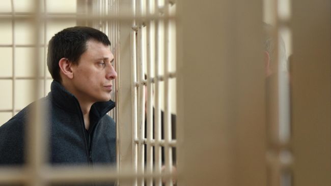 Экс-заместитель генерального директора АО Корпорация развития Курской области Игорь Грабин в Ленинском районном суде в Курске