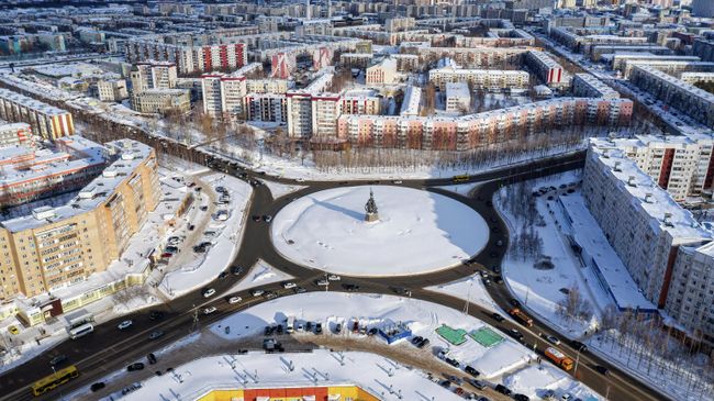 Вид на город Сургут