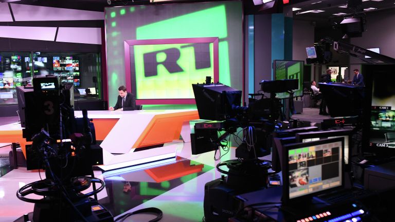 Студия телеканала Russia Today в Москве