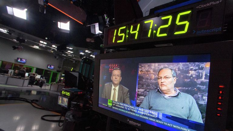 Ньюсрум телеканала Russia Today на английском языке