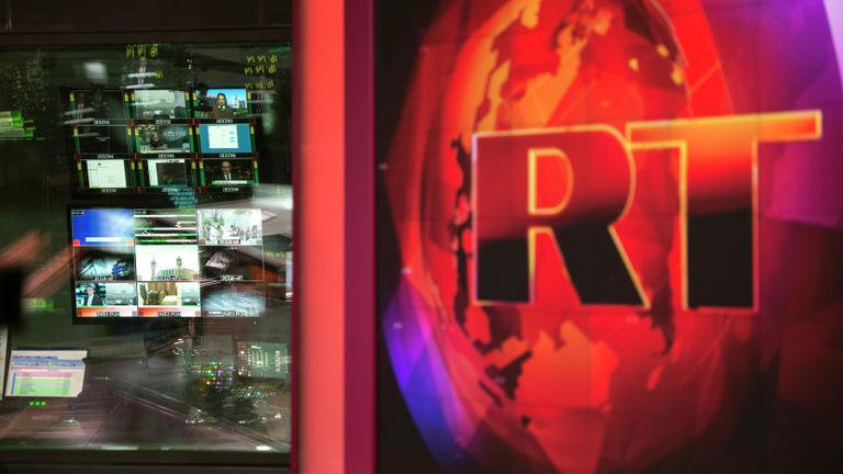 Аппаратная ньюсрума телеканала Russia Today на английском языке