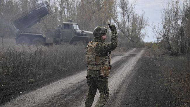 Боевая работа РСЗО Град в зоне СВО