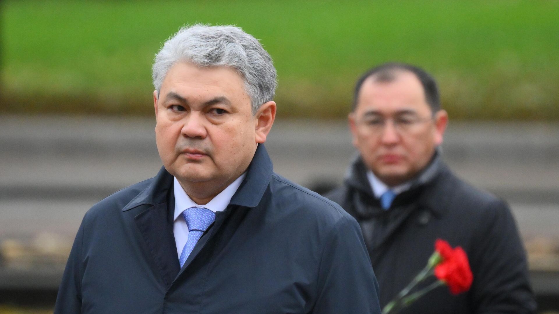 Глава МИД Казахстана Ермек Кошербаев на церемонии возложения венка к Могиле Неизвестного Солдата в Москве - РИА Новости, 1920, 22.10.2025