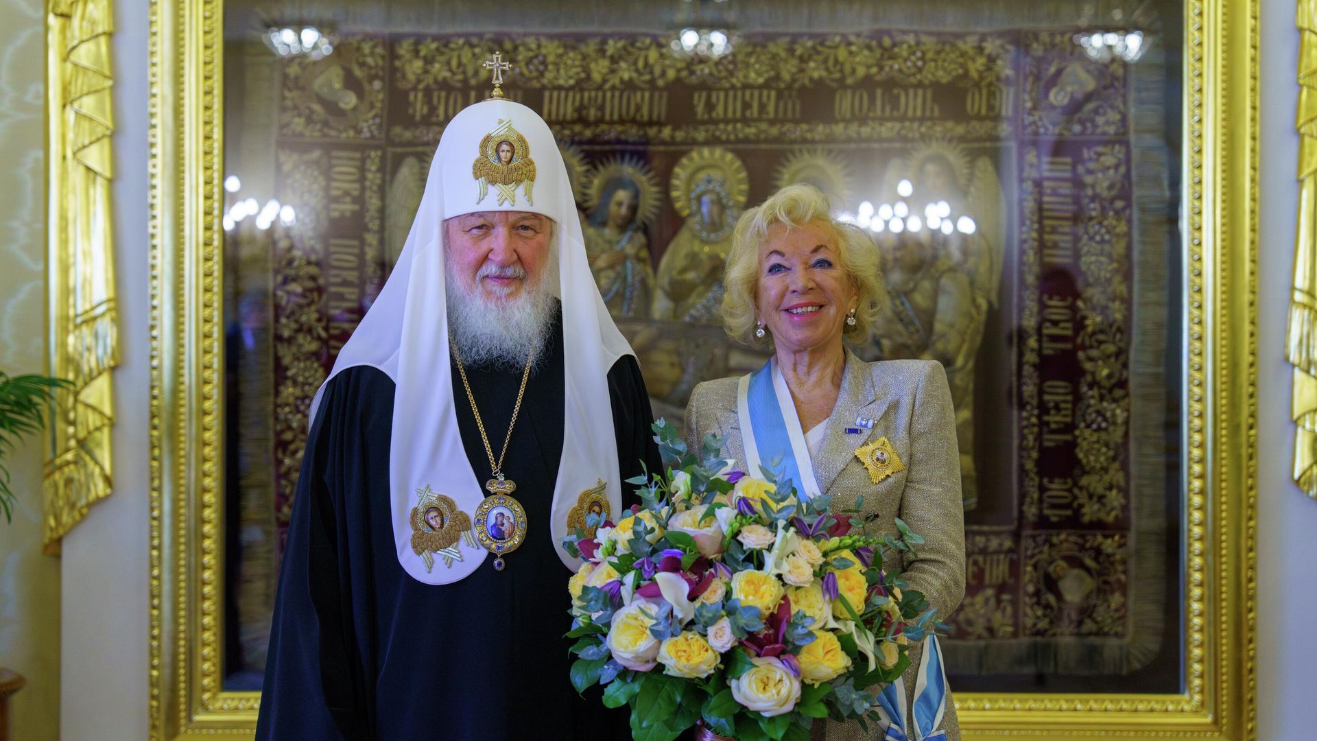 Патриарх Московский и всея Руси Кирилл наградил швейцарского мецената Любовь Манц-Лурье - РИА Новости, 1920, 23.10.2025