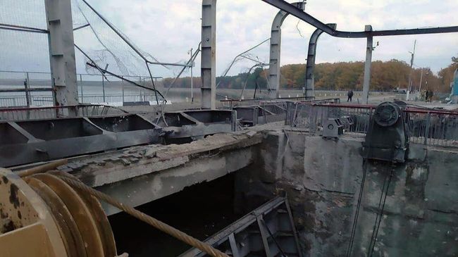 Последствия удара ВСУ по плотине Белгородского водохранилища