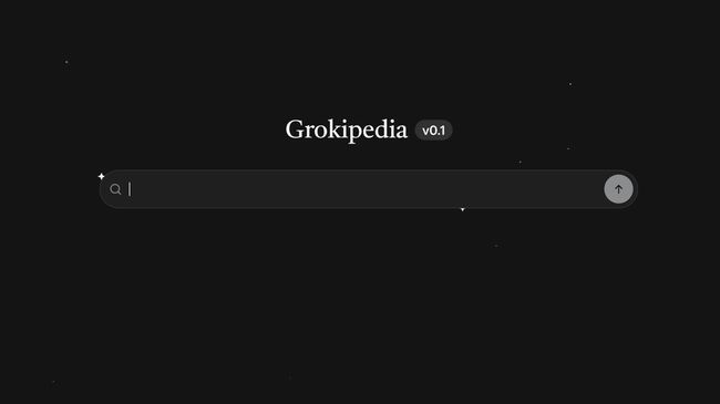 Скрин главной страницы Грокипедии
