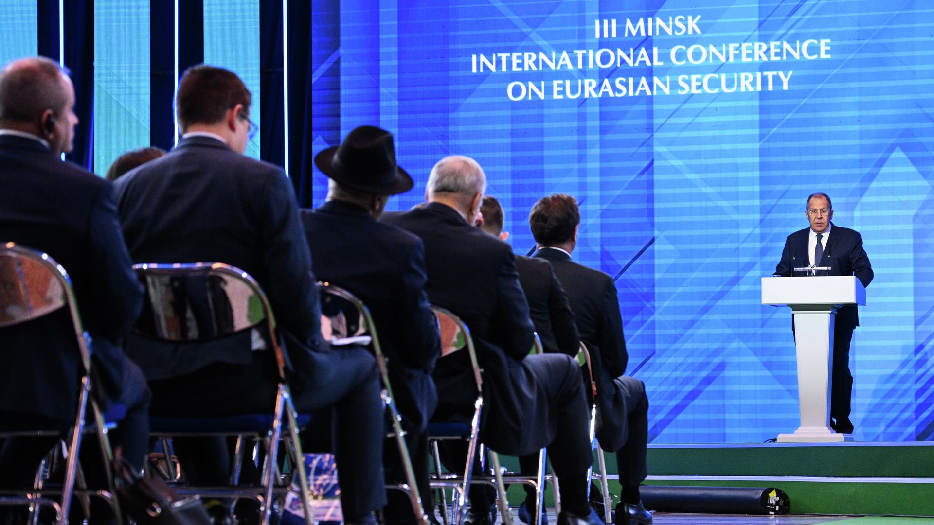 Сергей Лавров выступает на III Минской международной конференции по евразийской безопасности Сергей Лавров выступает на III Минской международной конференции по евразийской безопасности - РИА Новости, 1920, 28.10.2025