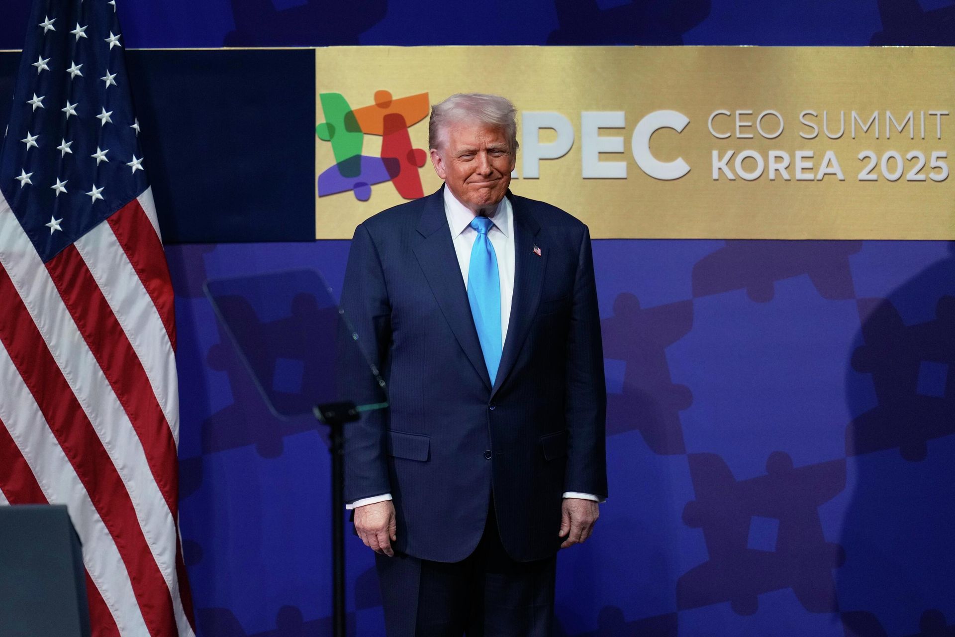 Президент США Дональд Трамп на саммите руководителей стран Азиатско -Тихоокеанского экономического сотрудничества (АТЭС) в Кёнджу, Южная Корея Президент США Дональд Трамп на саммите руководителей стран Азиатско -Тихоокеанского экономического сотрудничества (АТЭС) в Кёнджу, Южная Корея - РИА Новости, 1920, 30.10.2025