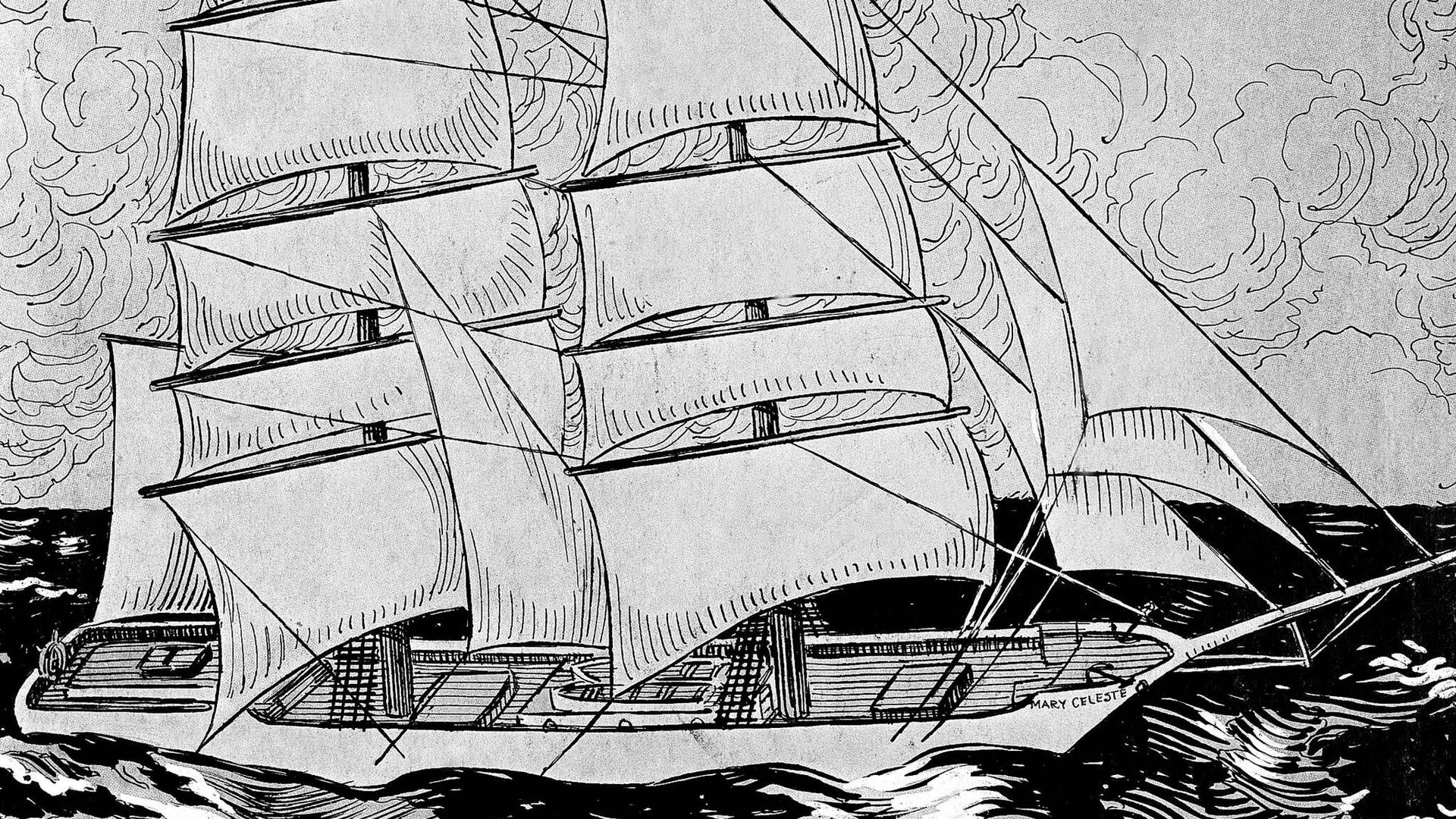 Судно Мария Целеста, 1872 год Судно Мария Целеста, 1872 год - РИА Новости, 1920, 02.11.2025