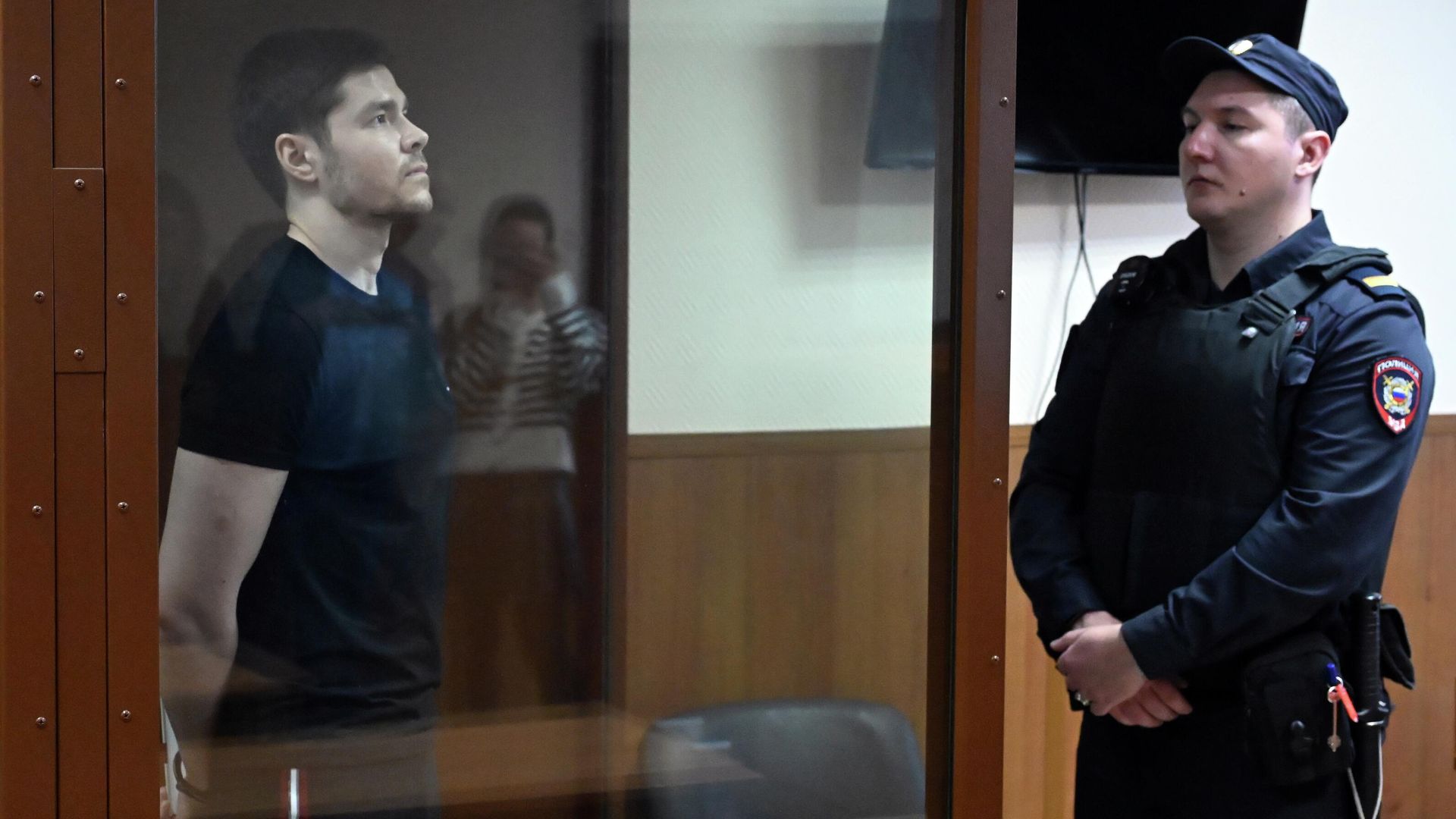 Аяз Шабутдинов в зале заседаний Пресненского районного суда Москвы во время оглашения приговора. 31 октября 2025 года Аяз Шабутдинов в зале заседаний Пресненского районного суда Москвы во время оглашения приговора. 31 октября 2025 года - РИА Новости, 1920, 31.10.2025