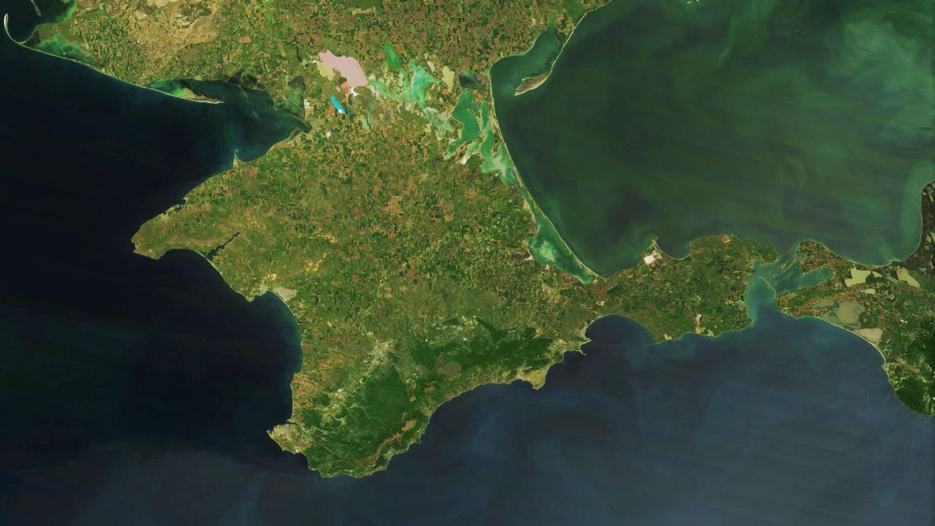 Вид на Крым из космоса - РИА Новости, 1920, 26.06.2026