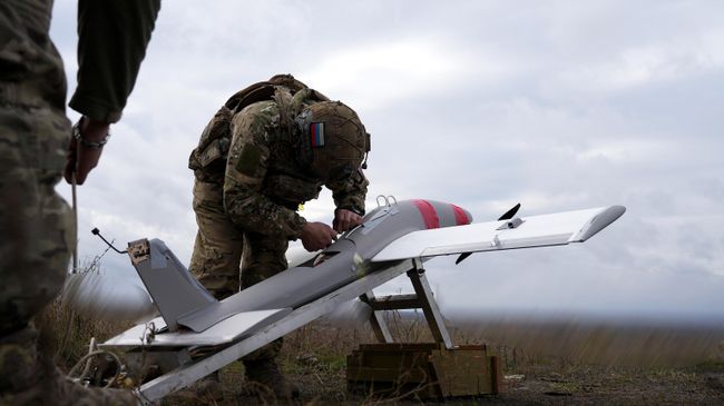 Боец расчета БПЛА на Красноармейском направлении