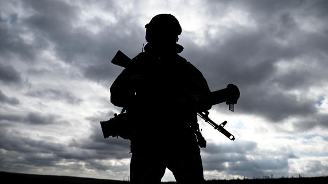 Военнослужащий ВС России в зоне проведения СВО