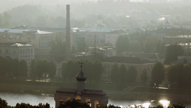 Вид на город Великий Новгород