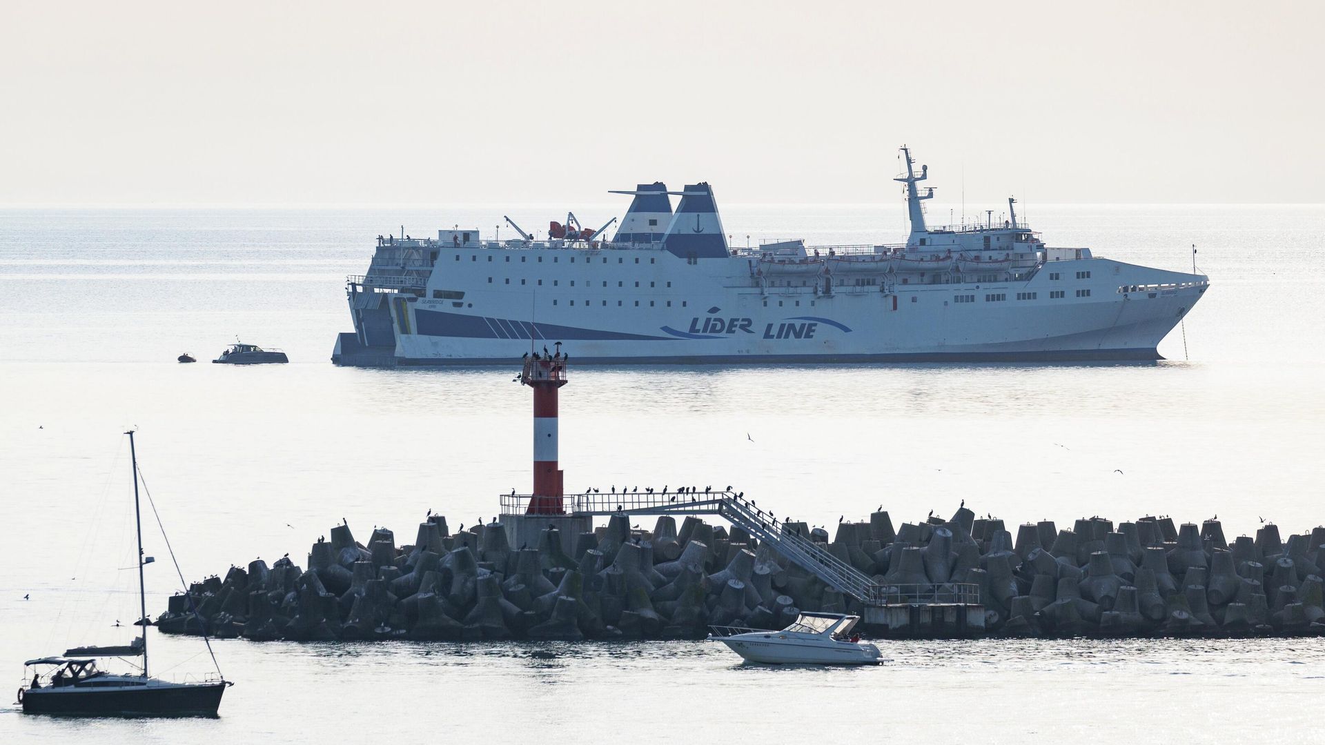 Паром Sea Bridge, прибывший из Трабзона, в акватории Сочи Паром Sea Bridge, прибывший из Трабзона, в акватории Сочи - РИА Новости, 1920, 08.11.2025