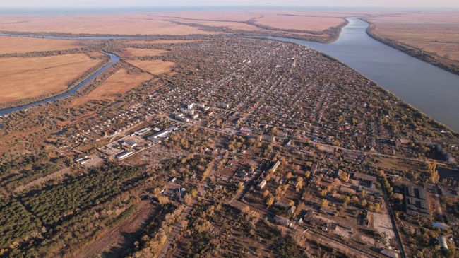 Вид на город Вилково в Одесской области