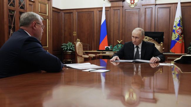 Встреча Путина с губернатором Астраханской области