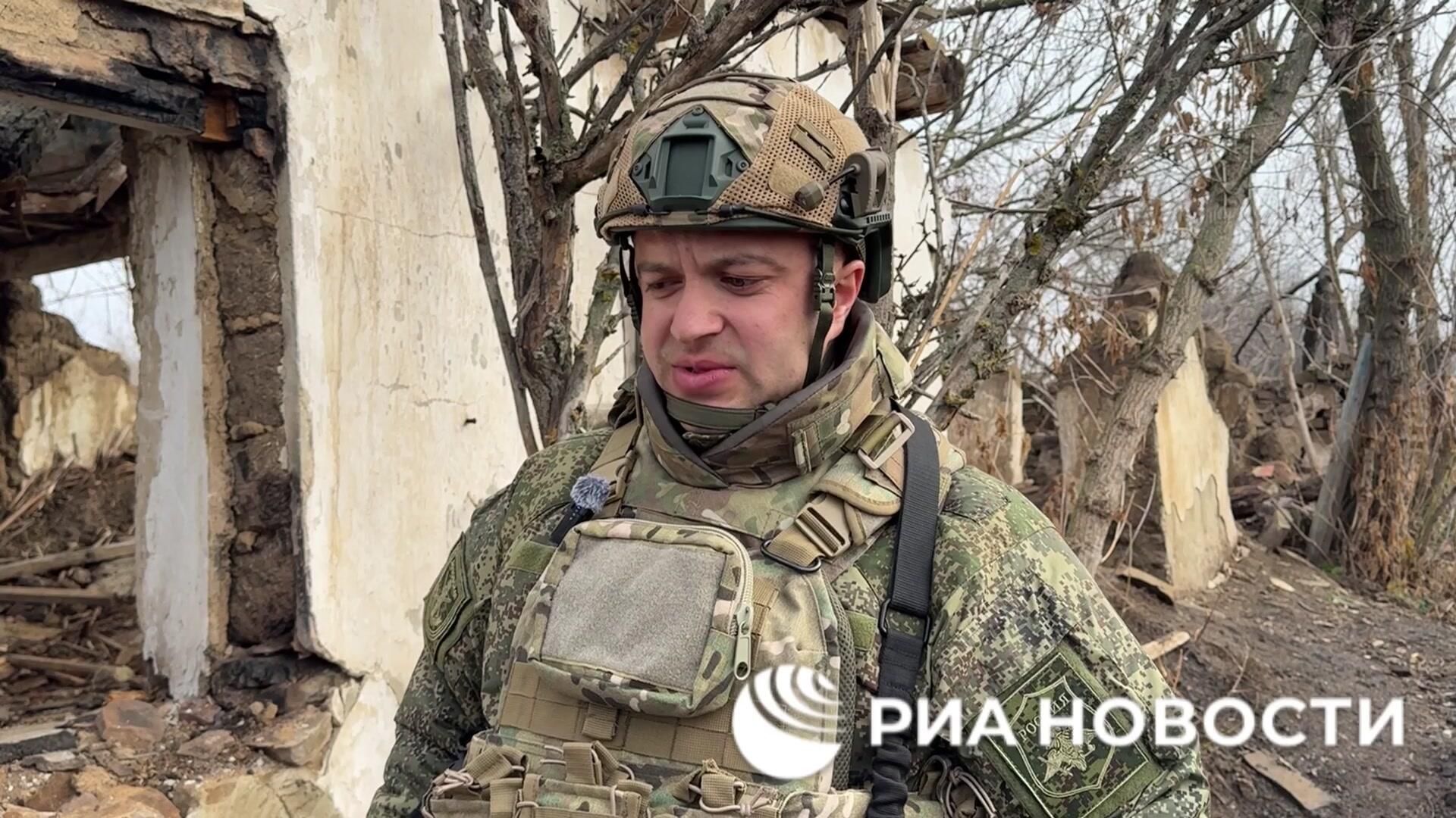 Командир штурмовой группы с позывным Тима об освобождении Орестополя в Днепропетровской области Командир штурмовой группы с позывным Тима об освобождении Орестополя в Днепропетровской области - РИА Новости, 1920, 17.11.2025