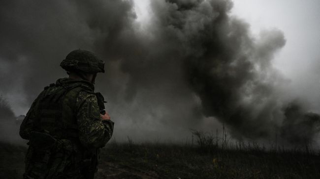 Российский военнослужащий в зоне СВО