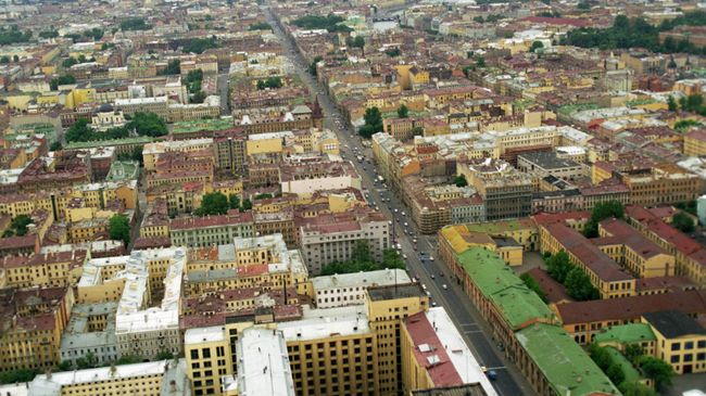Вид на Литейный проспект в Санкт-Петербурге