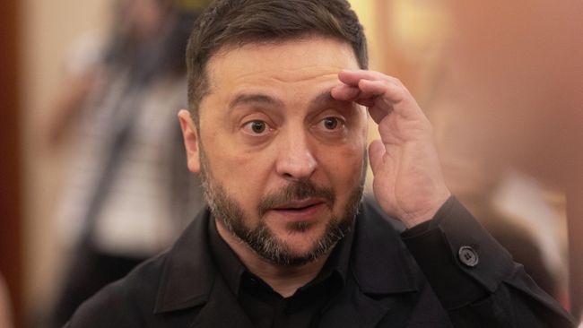 Владимир Зеленский во время визита в Конгресс депутатов Испании в Мадриде
