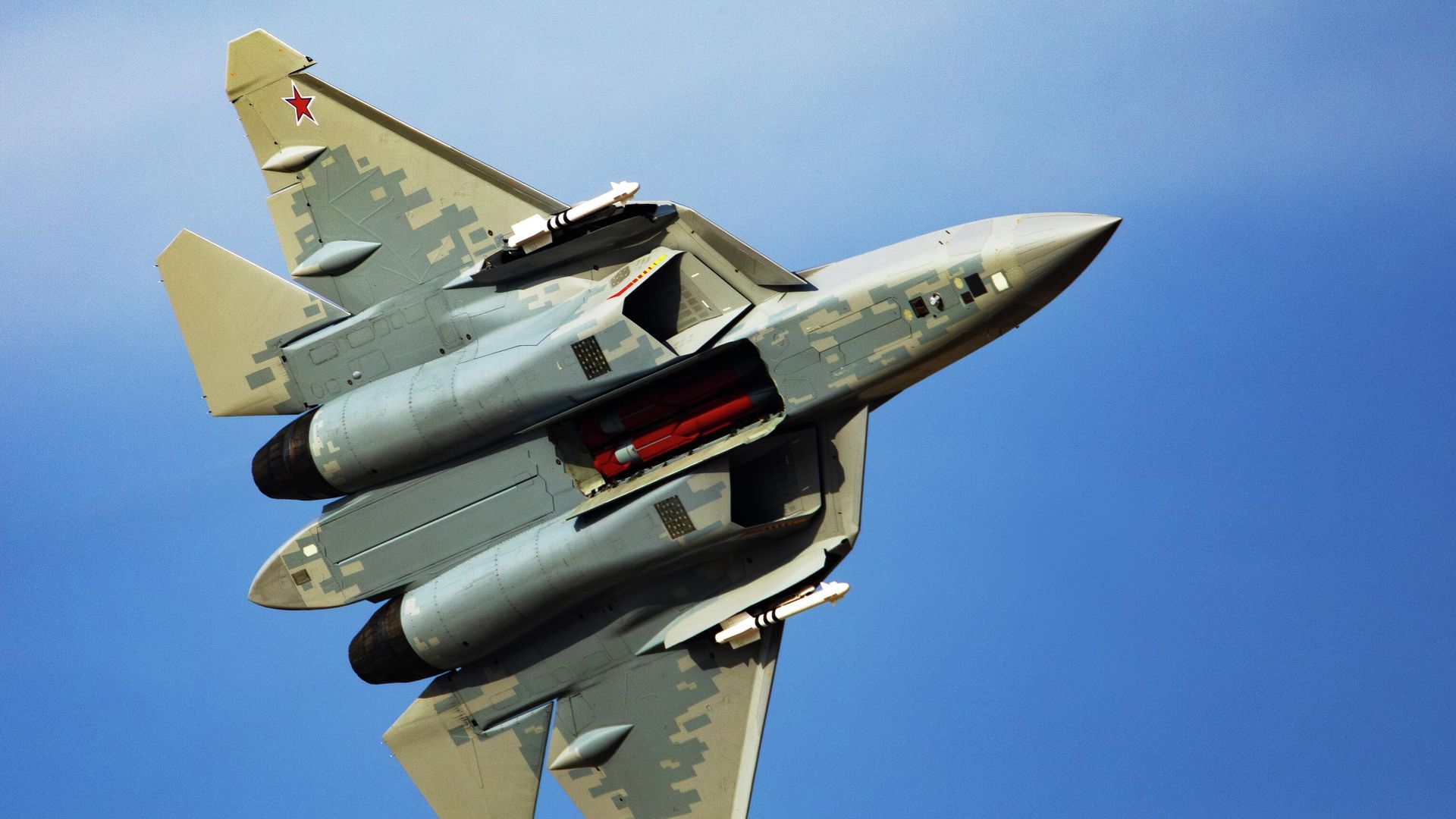 Российский истребитель Су-57Э Российский истребитель Су-57Э - РИА Новости, 1920, 20.04.2026