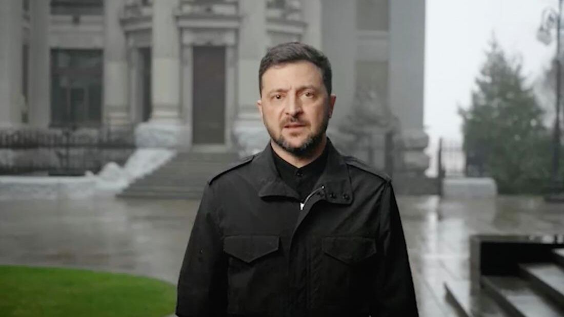 Кадр видео обращения Владимира Зеленского Кадр видео обращения Владимира Зеленского - РИА Новости, 1920, 22.11.2025