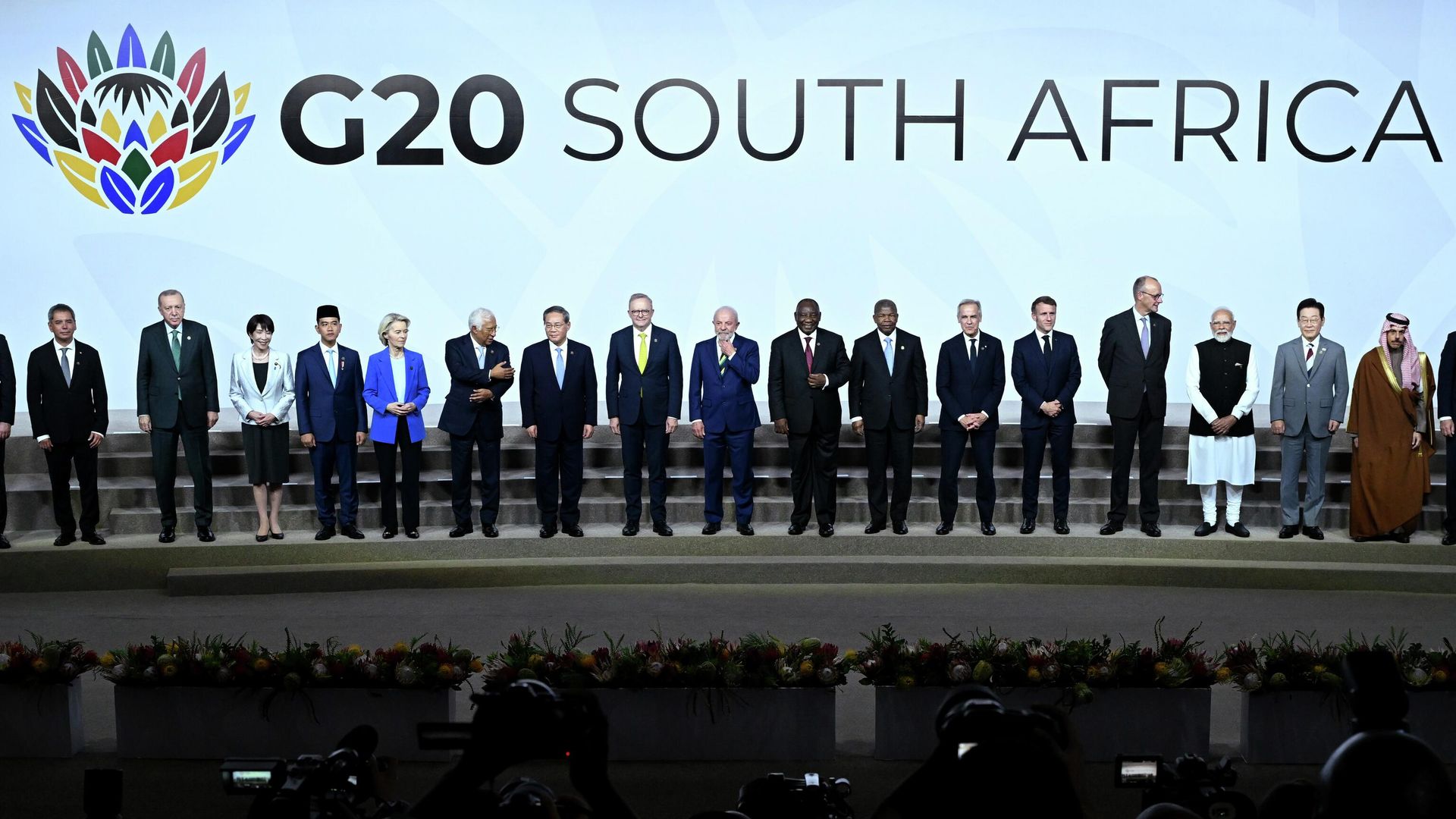 Участники саммита G20 в Йоханнесбурге, ЮАР Участники саммита G20 в Йоханнесбурге, ЮАР - РИА Новости, 1920, 25.11.2025