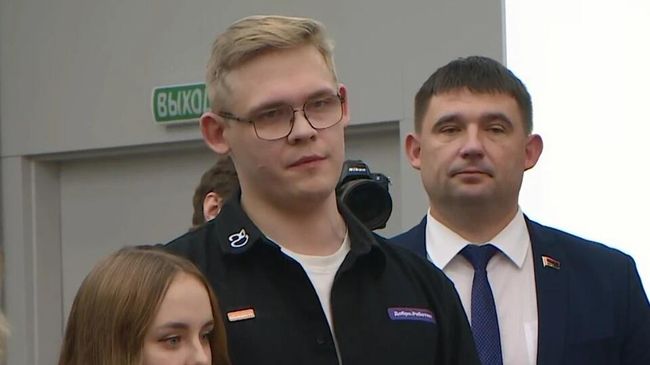 Волонтер Роман Шпаков во время встречи с Владимиром Путиным