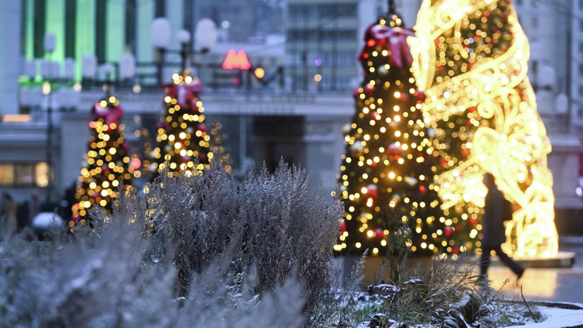 Новогодние украшения в Москве - РИА Новости, 1920, 19.12.2025