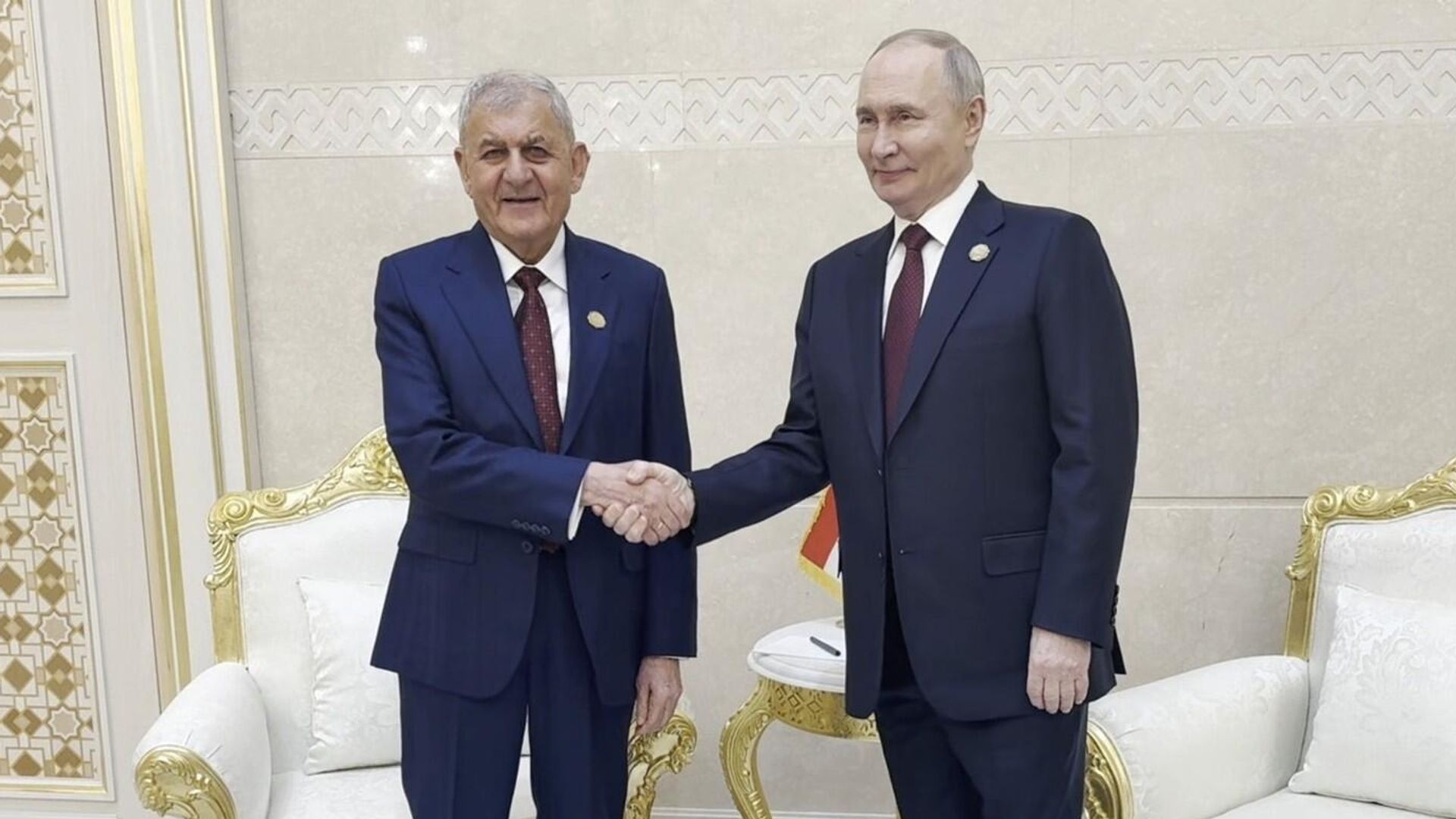 Президент России Владимир Путин встретился с президентом Ирака Абдулом Латифом Рашидом Президент России Владимир Путин встретился с президентом Ирака Абдулом Латифом Рашидом - РИА Новости, 1920, 12.12.2025