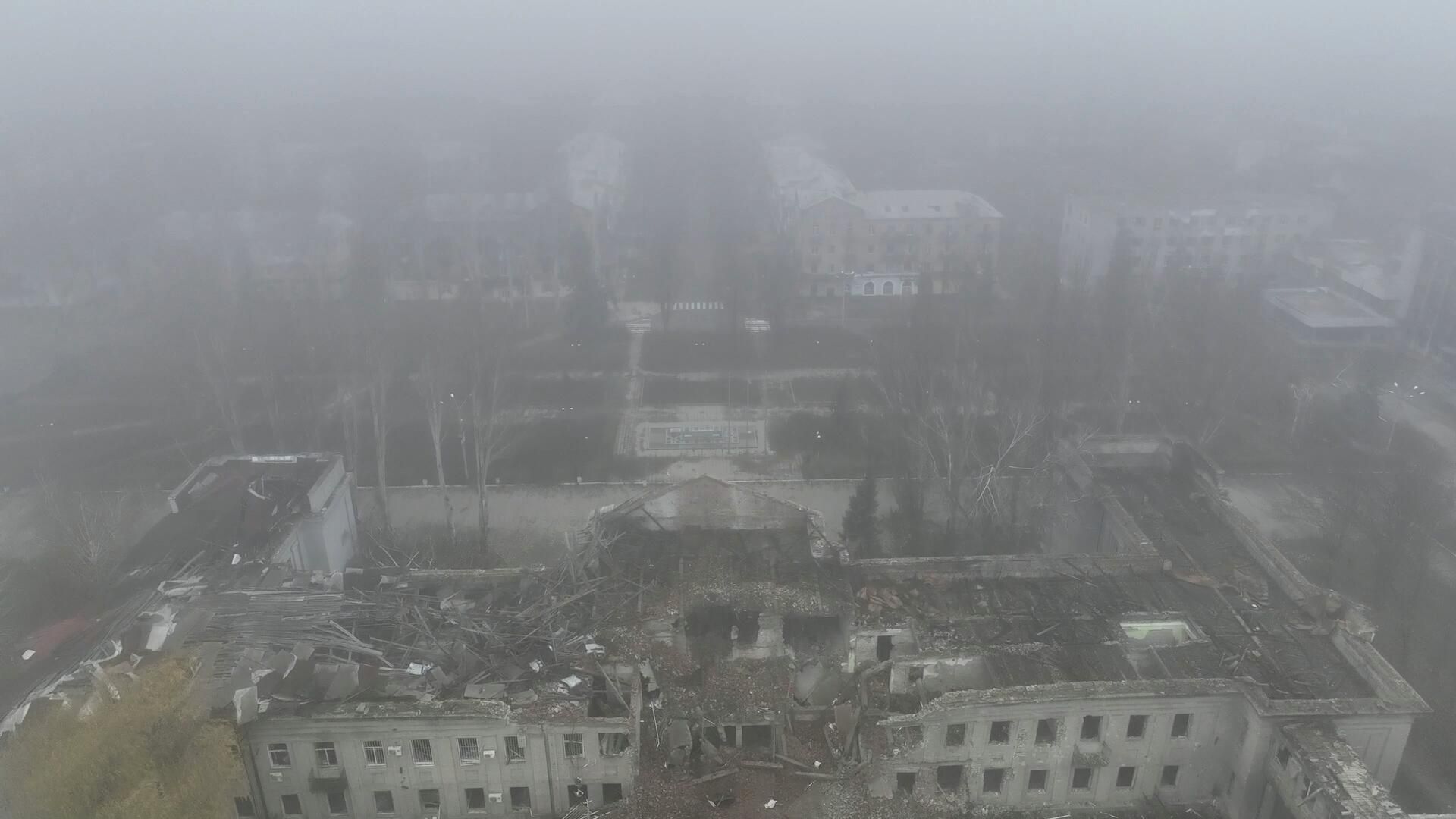 Центр освобожденного Красноармейска, где оборонялись боевики ВСУ Центр освобожденного Красноармейска, где оборонялись боевики ВСУ - РИА Новости, 1920, 15.12.2025