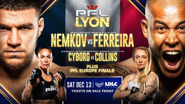 Афиша турнира PFL в Лионе